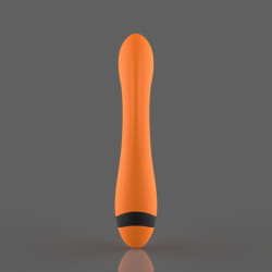 Terra G Spot Vibrator, 7 Vibration Modes, 4 Speeds, Silicone, USB, Orange/Black, 22.5 cm 5000128054782 Vibrátorok