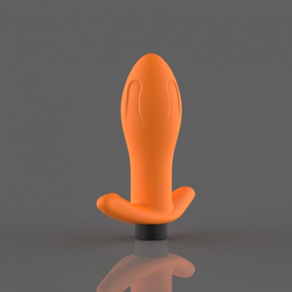 Mars Anal Plug, 7 Vibration Modes, Silicone, USB, Orange/Black, 12.1 cm  5000128054775 Anál