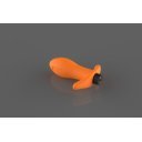 Mars Anal Plug, 7 Vibration Modes, Silicone, USB, Orange/Black, 12.1 cm  5000128054775 Anál