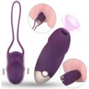 Luzie Clitoris Sucking Stimulator Set + Egg Vibrator Remote Control 10 Vibration Modes 7 Modes Suction Silicon USB  PURPLE 5000128036641 Multifunkciós