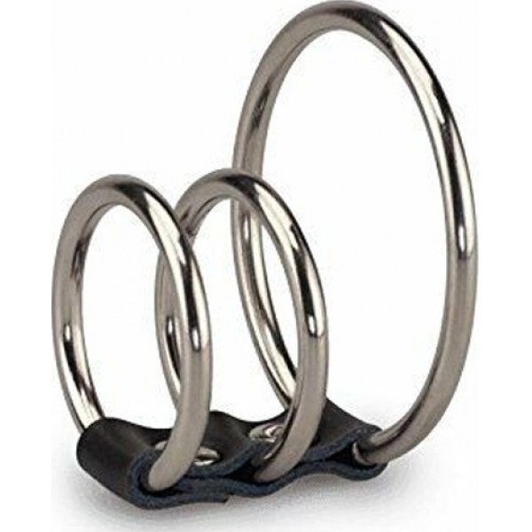Bondage Triple Steel  Erection Ring 5000128021388 Gyűrűk