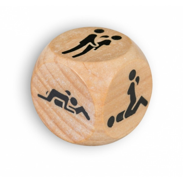 Wooden Dice With Sexual Positions 4029811310111 Dobókocka