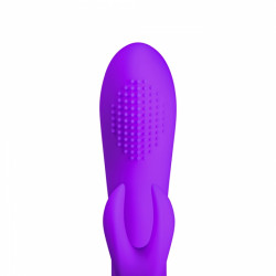 Vibrator Rabbit Benny 10 Modes Vibration Silicon USB 20cm purple 5000128037631 Multifunkciós