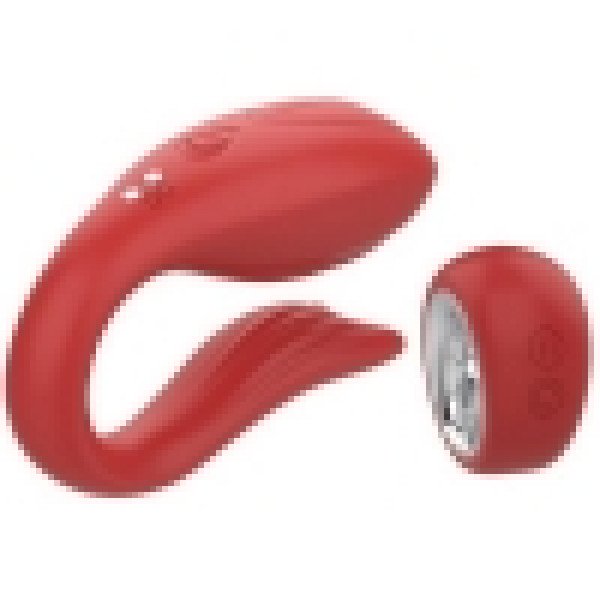 Pandora Remote Control Torque Vibrator 12 Vibration Modes Red Silicon 8720365100901 Multifunkciós