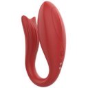 Pandora Remote Control Torque Vibrator 12 Vibration Modes Red Silicon 8720365100901 Multifunkciós