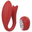 Pandora Remote Control Torque Vibrator 12 Vibration Modes Red Silicon 8720365100901 Multifunkciós