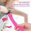 Flexible Vibrator Paris 9 Modes Vibration Silicone Liquid USB USB 17.7 Cm  5000128027007 Multifunkciós