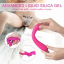Flexible Vibrator Paris 9 Modes Vibration Silicone Liquid USB USB 17.7 Cm  5000128027007 Multifunkciós