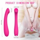 Flexible Vibrator Paris 9 Modes Vibration Silicone Liquid USB USB 17.7 Cm  5000128027007 Multifunkciós