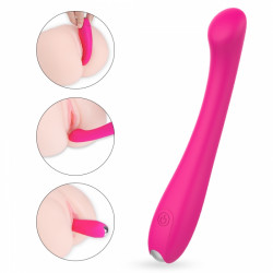 Flexible Vibrator Paris 9 Modes Vibration Silicone Liquid USB USB 17.7 Cm  5000128027007 Multifunkciós