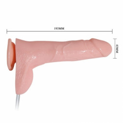 Vibrator Realist Multispeed Squirting 19.3 Cm Talpas-letapasztható
