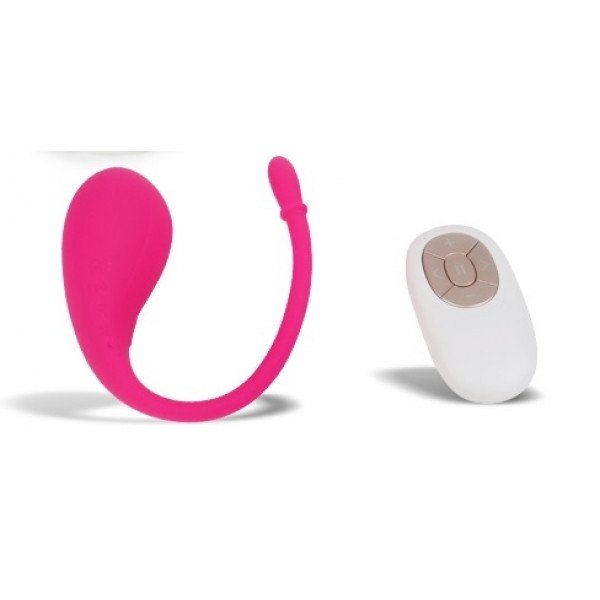 Egg Vibrator Aarya Remote Control 9 Vibration Modes + 5 Intensity Speed Silicon USB Pink Mokko Toys Multifunkciós