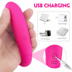 Stimulator Super Roll 9 vibration mode Silicon, USB,  12.5 cm 5000128054171 Multifunkciós