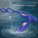 Stimulator Dustin, 9 Moduri Vibratii, 3 Moduri Electrostimulare, Silicon, Albastru, 12.6 cm  5000128053945 Anál