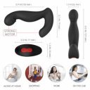 Mack Remote Control 9 Modes Vibration & Rotation Stimulator Black Silicone 12.7 Cm 5000128026604 Multifunkciós