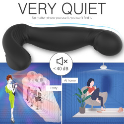 Mack Remote Control 9 Modes Vibration & Rotation Stimulator Black Silicone 12.7 Cm 5000128026604 Multifunkciós