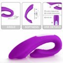 Vibrator Couple's Fun Remote Control Silicon 9 Functions Vibration USB Purple 5000128004633 Vízálló vibrátorok