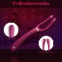Multifunctional Stimulator Cersei 9 Modes Vibration Silicon USB Red 5000128032674 Multifunkciós