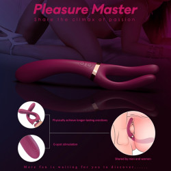 Multifunctional Stimulator Cersei 9 Modes Vibration Silicon USB Red 5000128032674 Multifunkciós