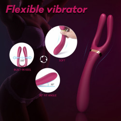 Multifunctional Stimulator Cersei 9 Modes Vibration Silicon USB Red 5000128032674 Multifunkciós