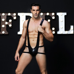 Body Tanga Men Wetlook Black OS  5000128035828 Férfi fehérneműk, alsók