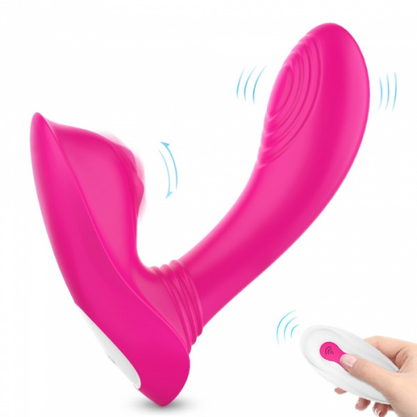 Sweety Dual Stimulator 9 Modes Vibration Remote Control Silicon USB Pink 5000128026710 Multifunkciós
