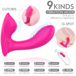 Sweety Dual Stimulator 9 Modes Vibration Remote Control Silicon USB Pink 5000128026710 Multifunkciós