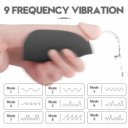 Alden Masturbator 9 Vibration Modes Silicon USB Black  5000128012478 Szilikonos