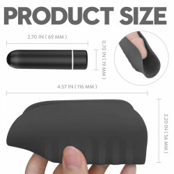 Alden Masturbator 9 Vibration Modes Silicon USB Black  5000128012478 Szilikonos