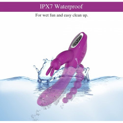 Mikaela Triple Vibrator 10 Modes Vibration Silicon USB Mov 21 Cm 5000128032735 Multifunkciós
