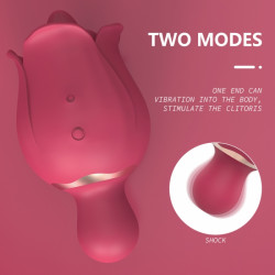 Vibrator Bloom, 18 Moduri Stimulatoare, Silicon, USB, RED, 10.9 cm 5000128054058 Csiklóizgatók