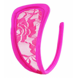 C-TANGA csipke betéttel Pink 5000128052429 Bugyi Bugyi