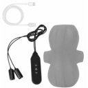 Space Masturbator With 2 Vibrating Eggs 9 Vibration Modes + 3 Intensities Speed Soft Silicon Gray 11.1 Cm 5000128036702 Művaginák