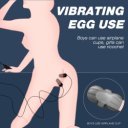 Space Masturbator With 2 Vibrating Eggs 9 Vibration Modes + 3 Intensities Speed Soft Silicon Gray 11.1 Cm 5000128036702 Művaginák