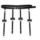 Garter Harness System With Bows Ecological Leather OS 5000128027878 Fetish
