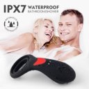 Penis Ring Oliver Remote Control 9 Modes Vibration Silicon USB Black 5000128027083 Multifunkciós