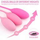 Set Colors 3 Bile Vaginal Silicon Pink 5000128032179 Gésagolyók