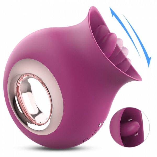 Stimulator Clitoris Noor, 9 Moduri Vibratii+9 Moduri Licking, Silicon, USB Csiklóizgatók