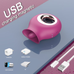 Stimulator Clitoris Noor, 9 Moduri Vibratii+9 Moduri Licking, Silicon, USB Csiklóizgatók