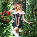 Sexy Christmas Girl Costume, 3 Pieces, S/M 5000128058438 Szerepruhák