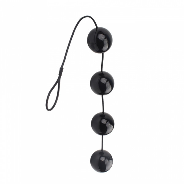 Butt Pleasure Anal Beads Extra Large, PVC, Black 759746431257 Gésagolyók