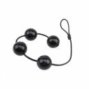 Butt Pleasure Anal Beads Extra Large, PVC, Black 759746431257 Gésagolyók