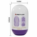 Egg Cupid X Smooth Stripes Masturbator, Purple Művaginák