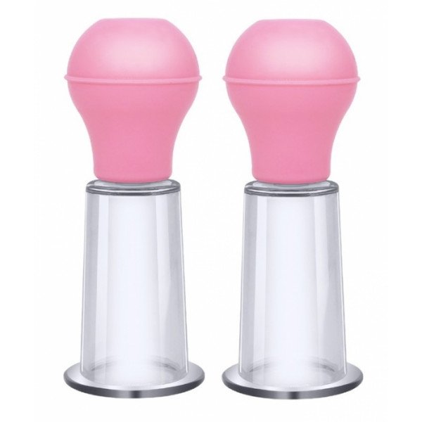 Set of 2 Nipple Pumps Lollipop Pump, Pink 5000128059268 Vagina pumpák, szívók, stimulálók
