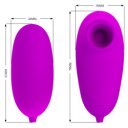 Pretty Love Double Stimulator, 12 Vibration Modes, 12 Suction Modes, Silicone, Purple 6959532333893 Csiklóizgatók