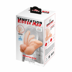 Dildo Temptation Bigger Man, TPR, Natural, 21 cm 6959532333749 Dildo Dildo