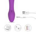Vibrator Rabbit Breeze, 9 Vibration Modes, Silicon, USB, Purple 20.1 cm Vibrátorok