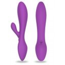 Vibrator Rabbit Breeze, 9 Vibration Modes, Silicon, USB, Purple 20.1 cm Vibrátorok