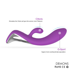 Vibrator Rabbit Luxe Wave & Vibrations Silicon Mov USB 5000128012546 Vízálló vibrátorok