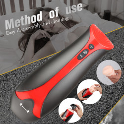 Tay 7 Masturbator Automatic Pulsing Modes 3 Modes USB Suction 27 Cm Multifunkciós